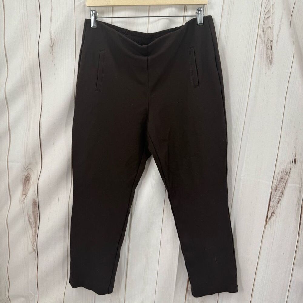Chico’s Women’s 2 Brown Pull on Pants Stretchy